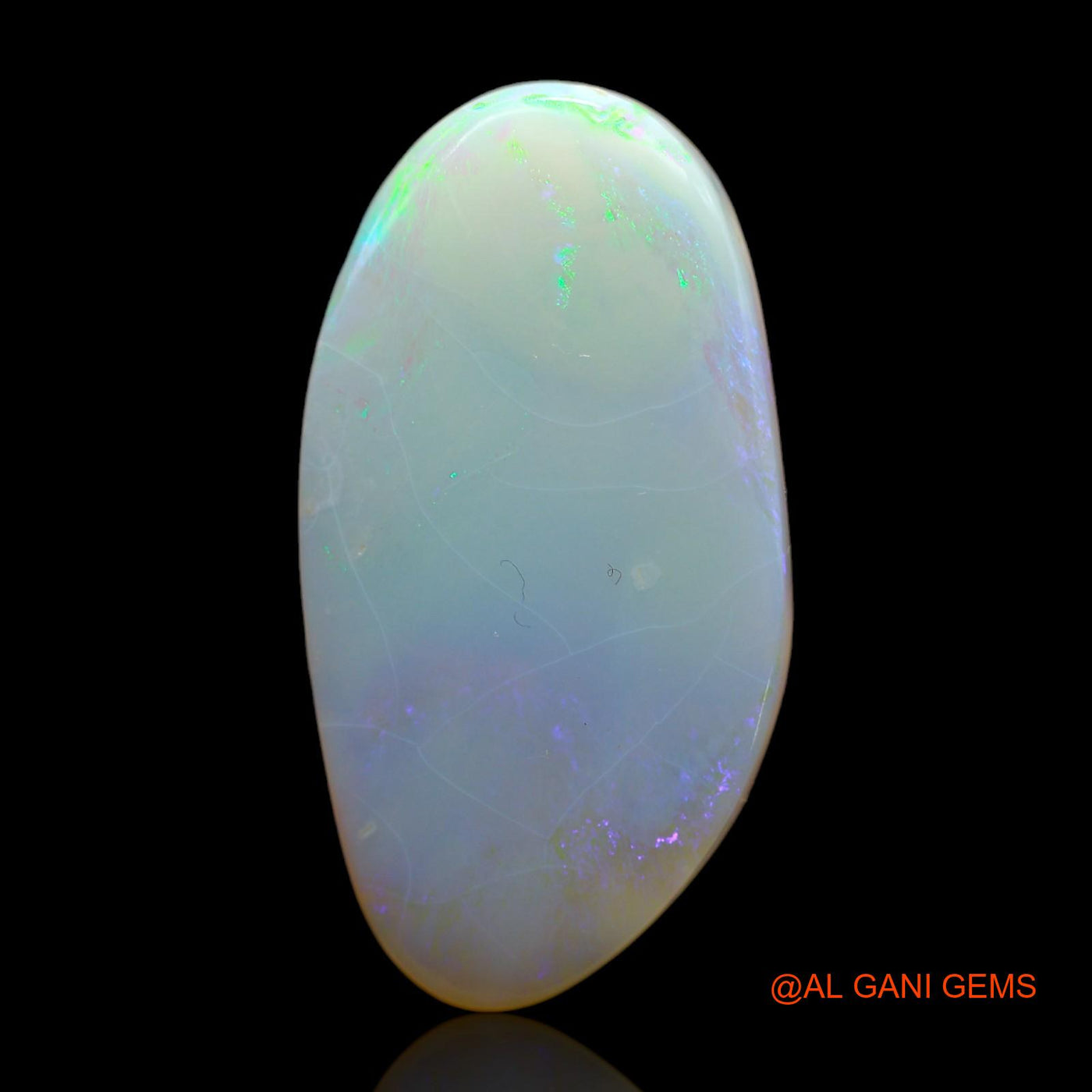 25.00 Cts Unheated Australian Fire Opal Loose Gemstone Fancy Cabochon Natural 34x18x6 mm AB-205