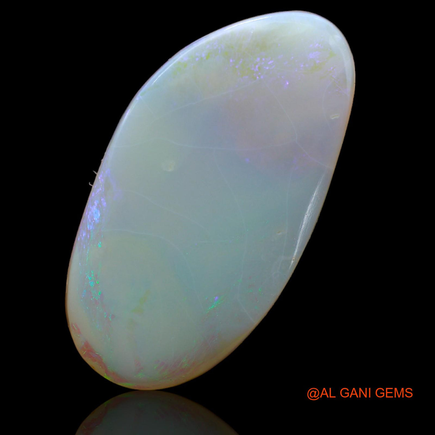 25.00 Cts Unheated Australian Fire Opal Loose Gemstone Fancy Cabochon Natural 34x18x6 mm AB-205