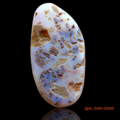 25.00 Cts Unheated Australian Fire Opal Loose Gemstone Fancy Cabochon Natural 34x18x6 mm AB-205