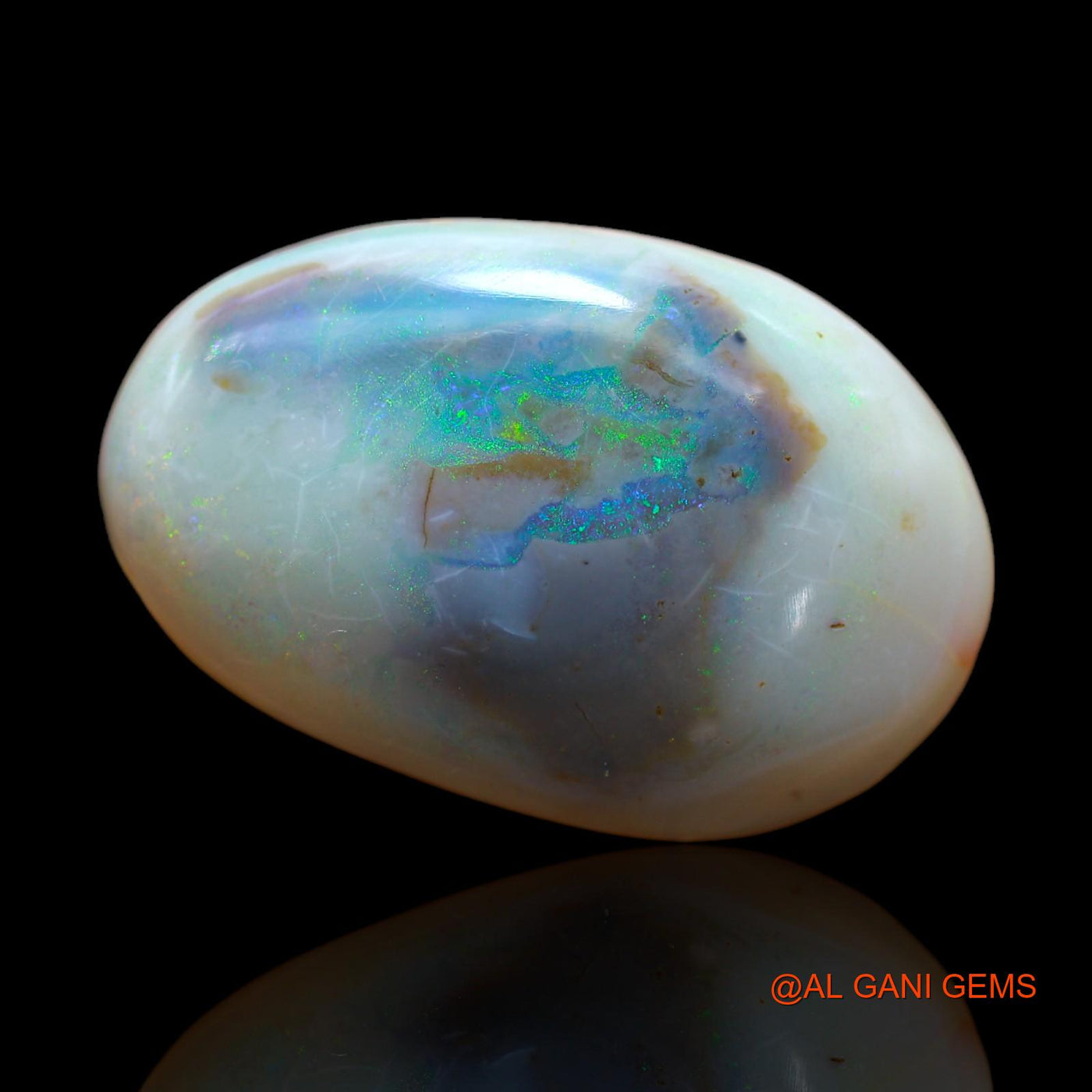 32.00 Cts Natural Australian Fire Opal Loose Gemstone Fancy Cabochon 31x20x8 mm AB-206