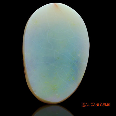 32.00 Cts Natural Australian Fire Opal Loose Gemstone Fancy Cabochon 31x20x8 mm AB-206