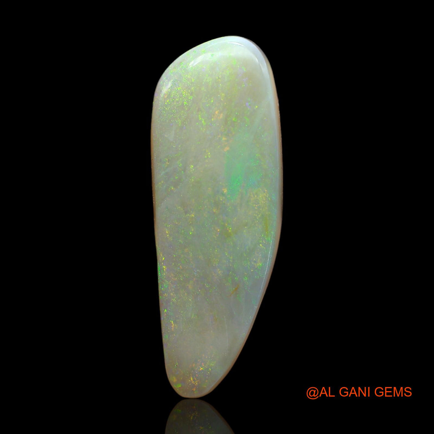21.00 Cts Natural Australian Fire Opal Fancy Cabochon Loose Gemstone For Jewelry 35x12x7 mm AB-209