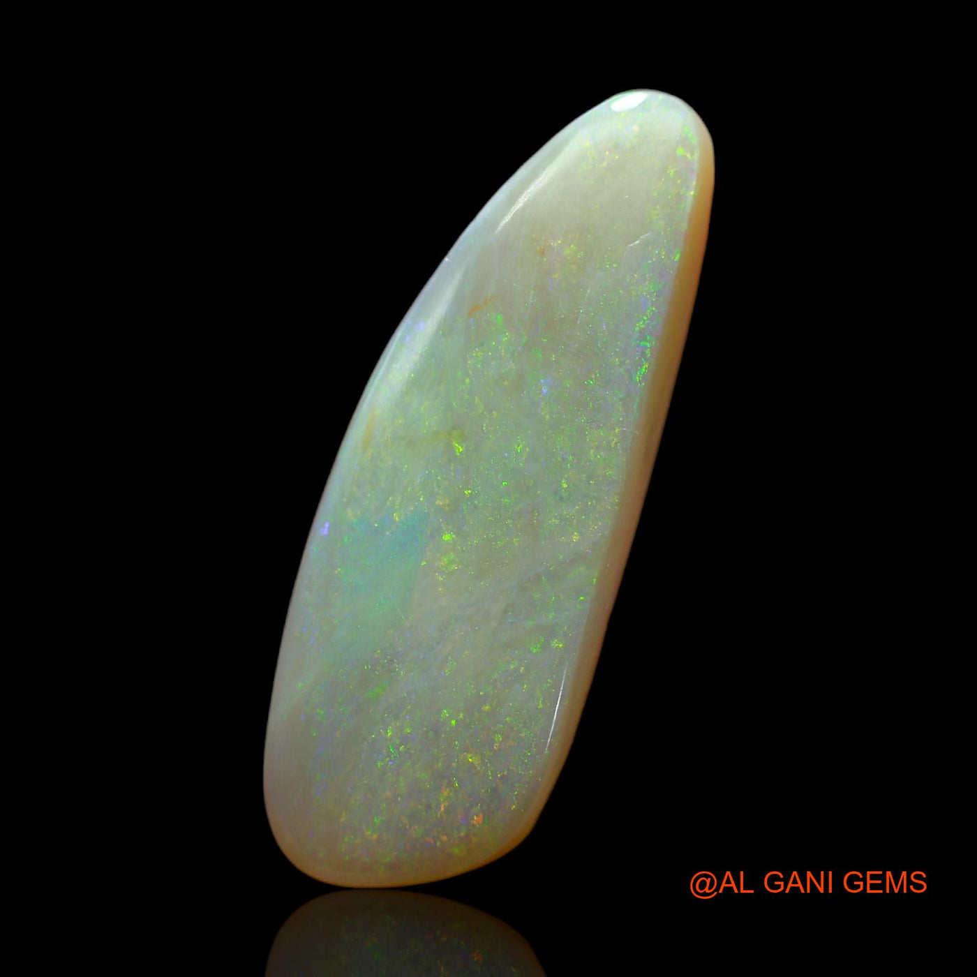 21.00 Cts Natural Australian Fire Opal Fancy Cabochon Loose Gemstone For Jewelry 35x12x7 mm AB-209