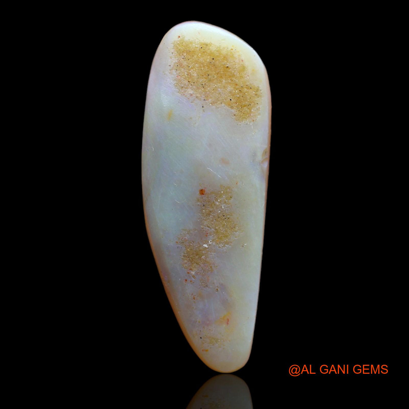 21.00 Cts Natural Australian Fire Opal Fancy Cabochon Loose Gemstone For Jewelry 35x12x7 mm AB-209