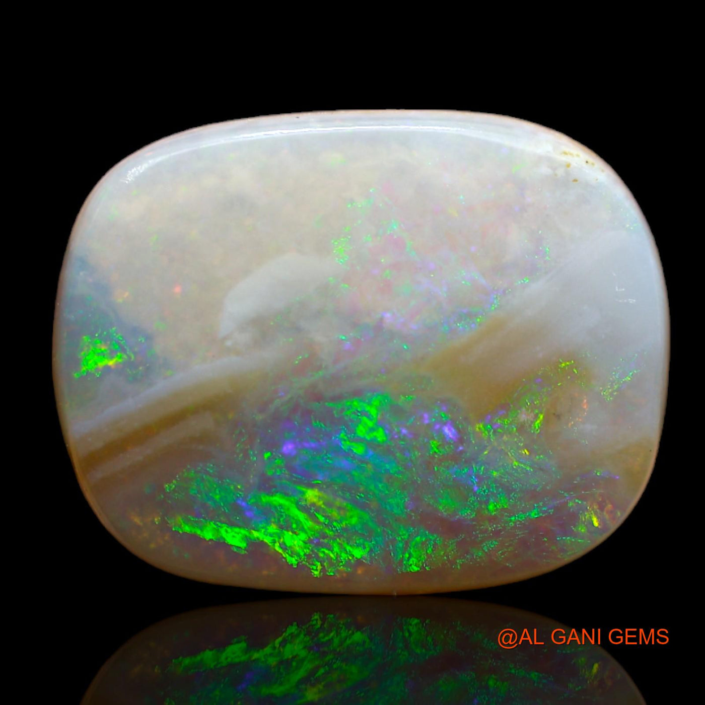 11.20 Cts Natural Australian Fire Opal Loose Gemstone Oval Cabochon 17x13x5 mm AB-20