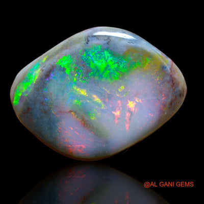29.00 Cts Natural Australian Fire Opal Loose Gemstone Fancy Cabochon 27x21x9 mm AB-212