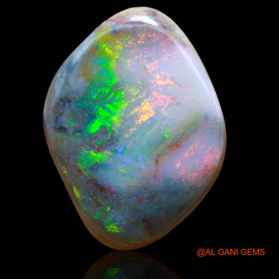 29.00 Cts Natural Australian Fire Opal Loose Gemstone Fancy Cabochon 27x21x9 mm AB-212