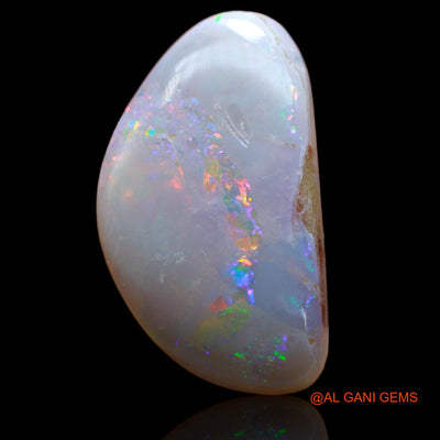 14.00 Cts Natural Australian Fire Opal Loose Gemstone Trillion Cabochon 27x16x6 mm AB-214