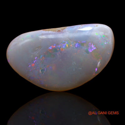14.00 Cts Natural Australian Fire Opal Loose Gemstone Trillion Cabochon 27x16x6 mm AB-214