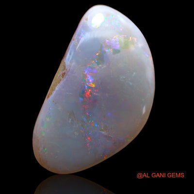 14.00 Cts Natural Australian Fire Opal Loose Gemstone Trillion Cabochon 27x16x6 mm AB-214