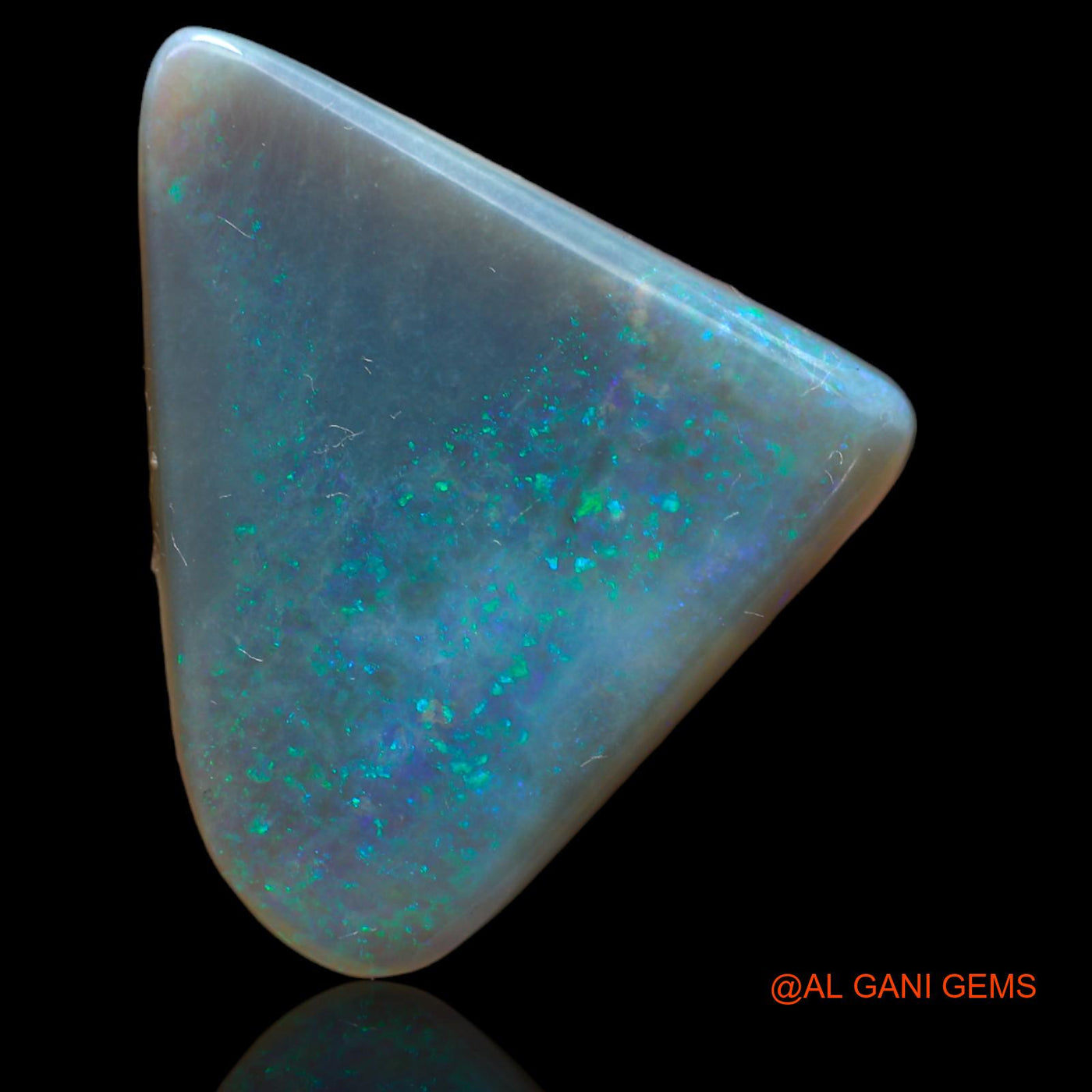 15.00 Cts Natural Australian Fire Opal Trillion Cabochon Loose Gemstone For Jewelry 27x22x5 mm AB-215