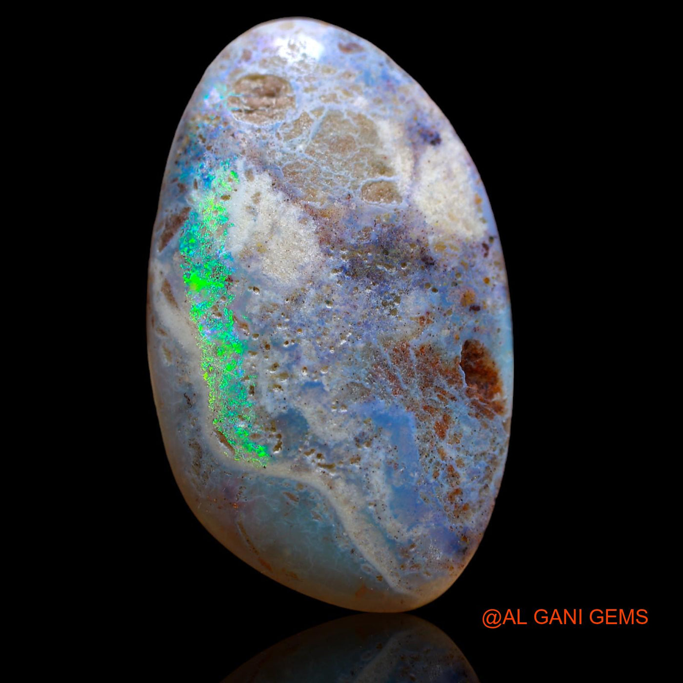 14.00 Cts Natural Australian Fire Opal Loose Gemstone Fancy Cabochon 30x18x4 mm AB-216