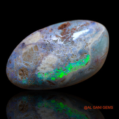 14.00 Cts Natural Australian Fire Opal Loose Gemstone Fancy Cabochon 30x18x4 mm AB-216
