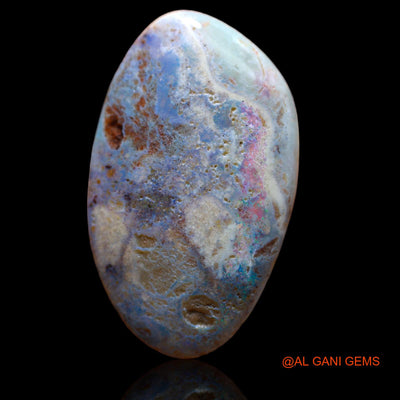 14.00 Cts Natural Australian Fire Opal Loose Gemstone Fancy Cabochon 30x18x4 mm AB-216