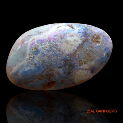 14.00 Cts Natural Australian Fire Opal Loose Gemstone Fancy Cabochon 30x18x4 mm AB-216