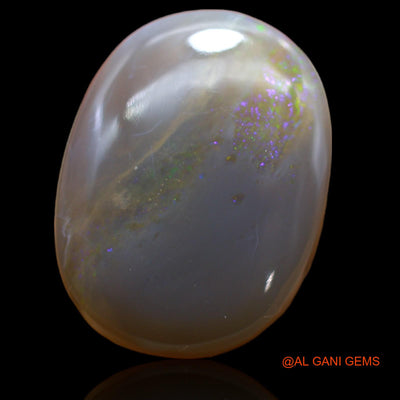 Natural Untreated Fire Opal Loose Gemstone Oval Cabochon From Australia 23.00 Cts 22x17x8 mm AB-219