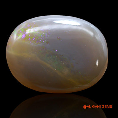 Natural Untreated Fire Opal Loose Gemstone Oval Cabochon From Australia 23.00 Cts 22x17x8 mm AB-219
