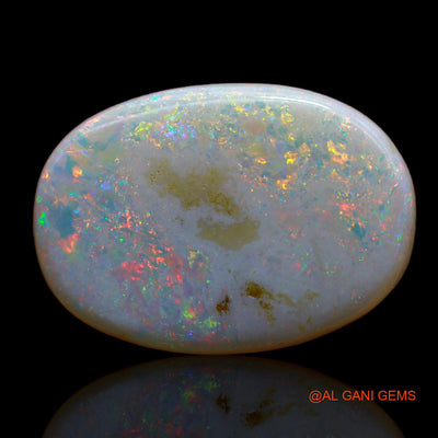 6.50 Cts Natural Australian Fire Opal Loose Gemstone Oval Cabochon 20x14x2 mm AB-21