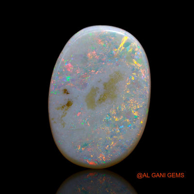6.50 Cts Natural Australian Fire Opal Loose Gemstone Oval Cabochon 20x14x2 mm AB-21