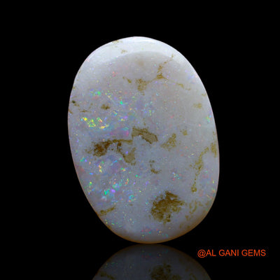6.50 Cts Natural Australian Fire Opal Loose Gemstone Oval Cabochon 20x14x2 mm AB-21