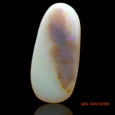 16.00 Cts Natural Australian Fire Opal Loose Gemstone Fancy Cabochon 27x13x5 mm AB-220
