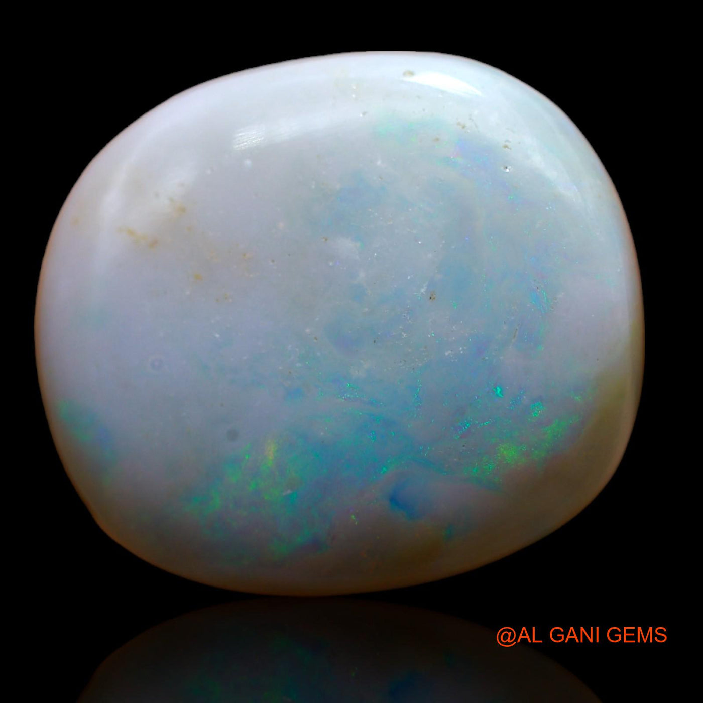 Natural Fire Opal Gemstone 20.00 Cts Loose Oval Cabochon From Australia 21x19x7 mm AB-222