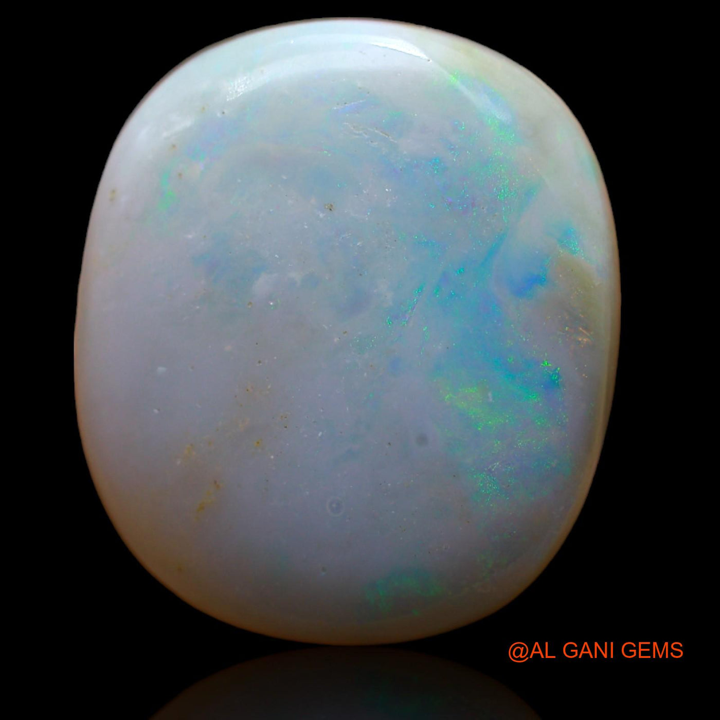 Natural Fire Opal Gemstone 20.00 Cts Loose Oval Cabochon From Australia 21x19x7 mm AB-222