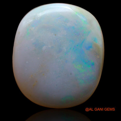 Natural Fire Opal Gemstone 20.00 Cts Loose Oval Cabochon From Australia 21x19x7 mm AB-222