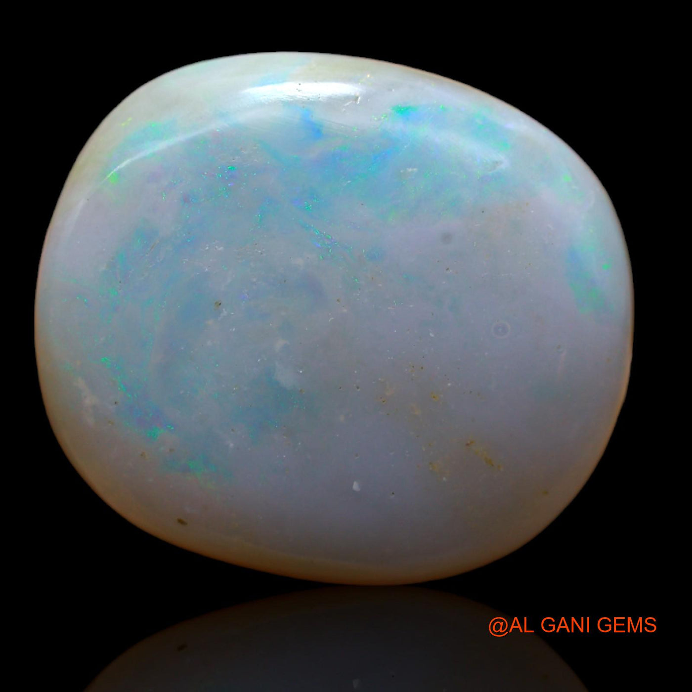 Natural Fire Opal Gemstone 20.00 Cts Loose Oval Cabochon From Australia 21x19x7 mm AB-222