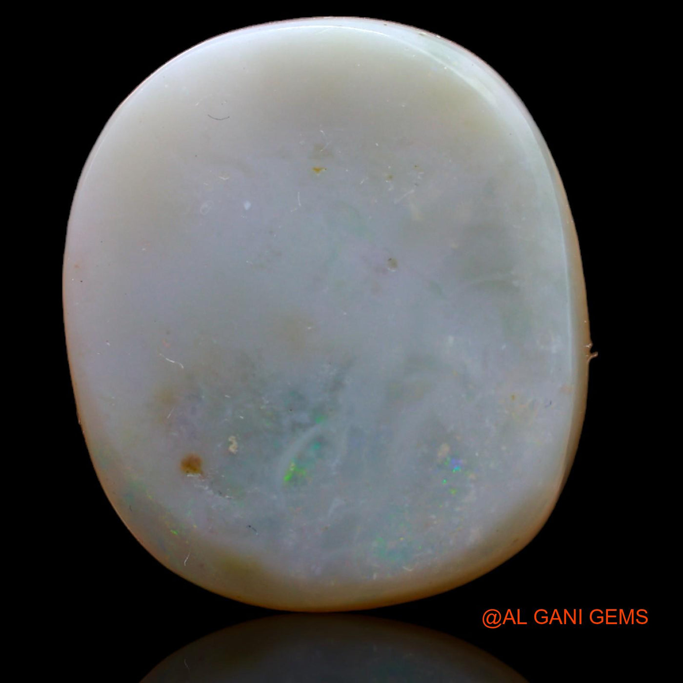 Natural Fire Opal Gemstone 20.00 Cts Loose Oval Cabochon From Australia 21x19x7 mm AB-222