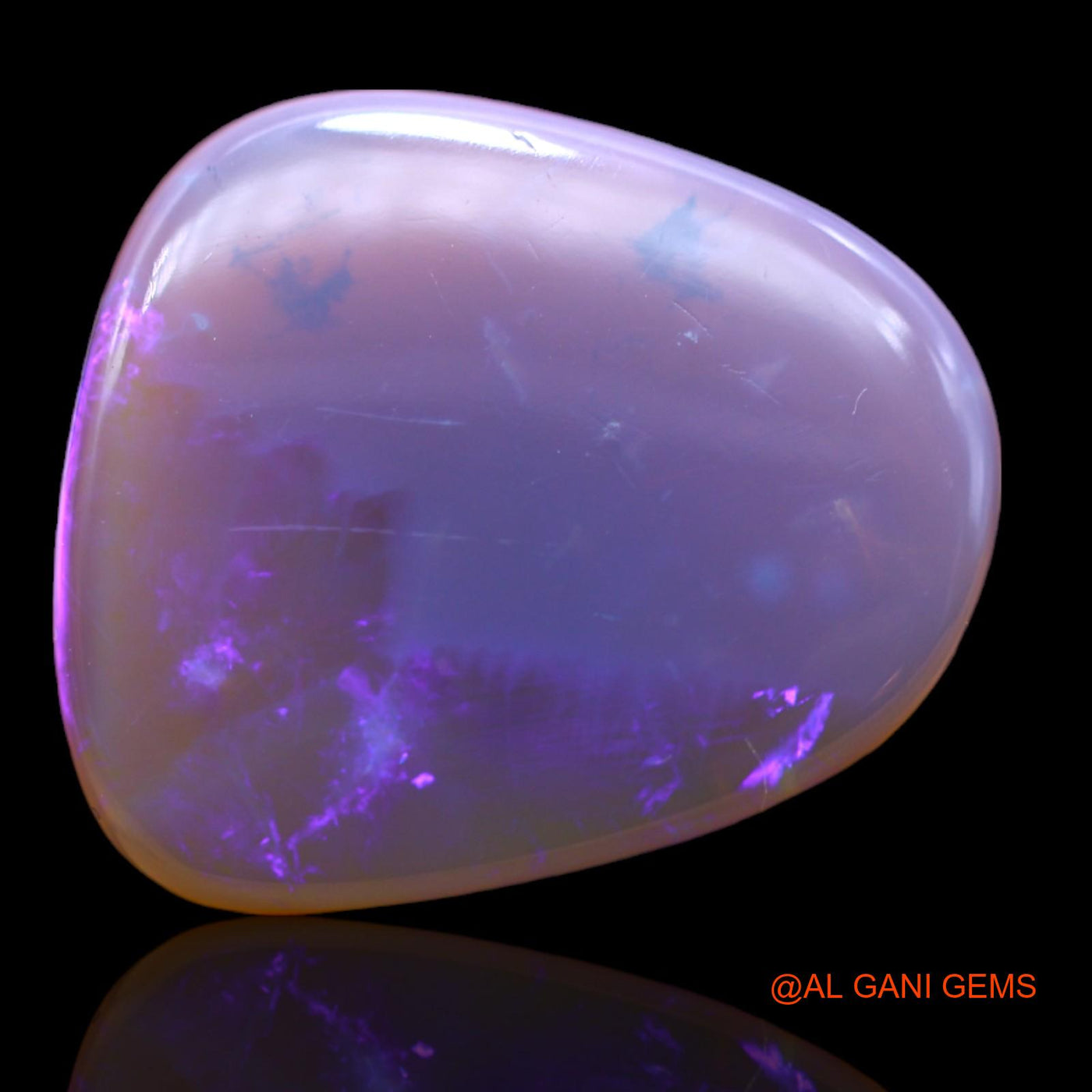 13.00 Cts Natural Australian Fire Opal Loose Gemstone Fancy Cabochon 22x19x4 mm AB-223