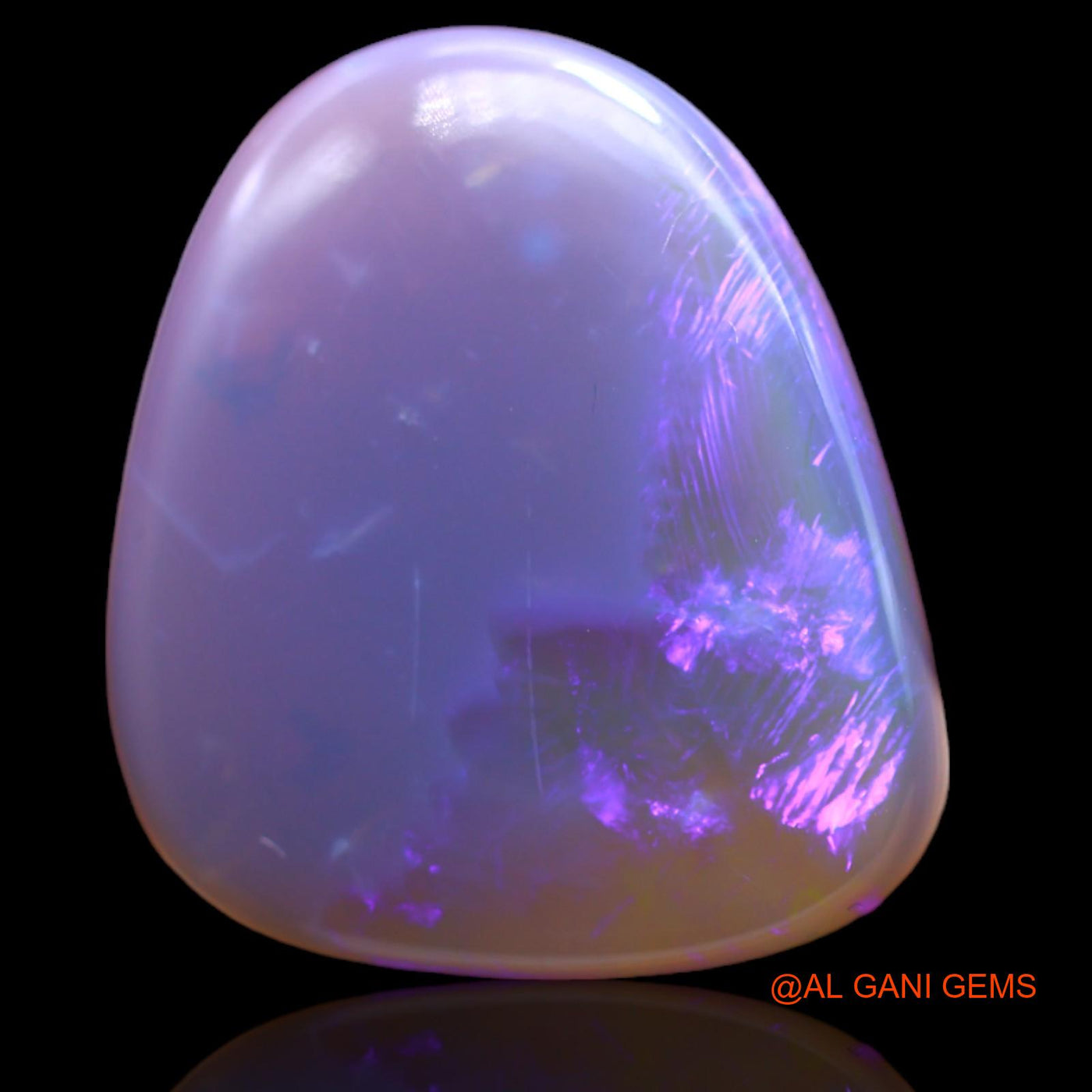 13.00 Cts Natural Australian Fire Opal Loose Gemstone Fancy Cabochon 22x19x4 mm AB-223