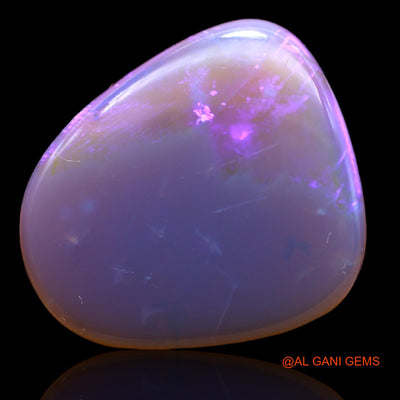 13.00 Cts Natural Australian Fire Opal Loose Gemstone Fancy Cabochon 22x19x4 mm AB-223
