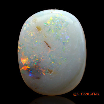 12.00 Cts Natural Australian Fire Opal Loose Gemstone Oval Cabochon 20x16x5 mm AB-226