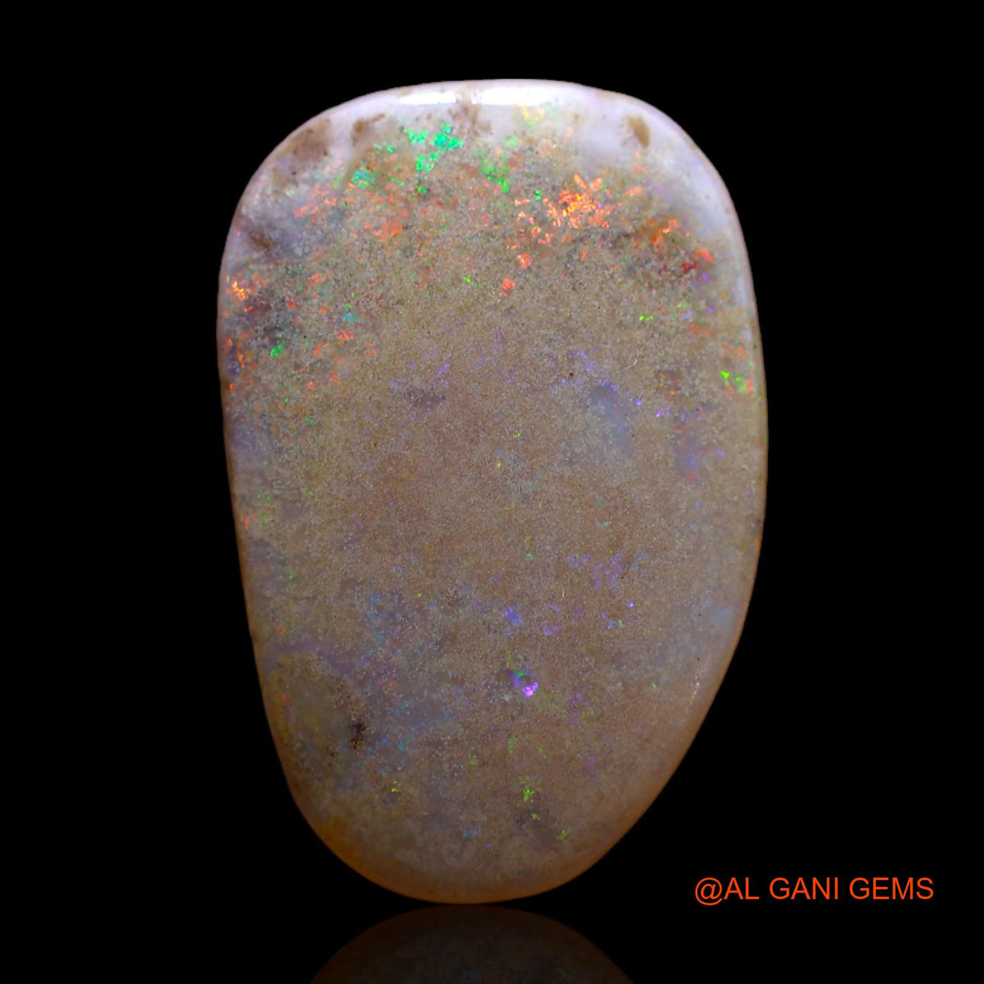 10.00 Cts Natural Australian Fire Opal Fancy Cabochon Loose Gemstone For Jewelry 22x15x4 mm AB-227