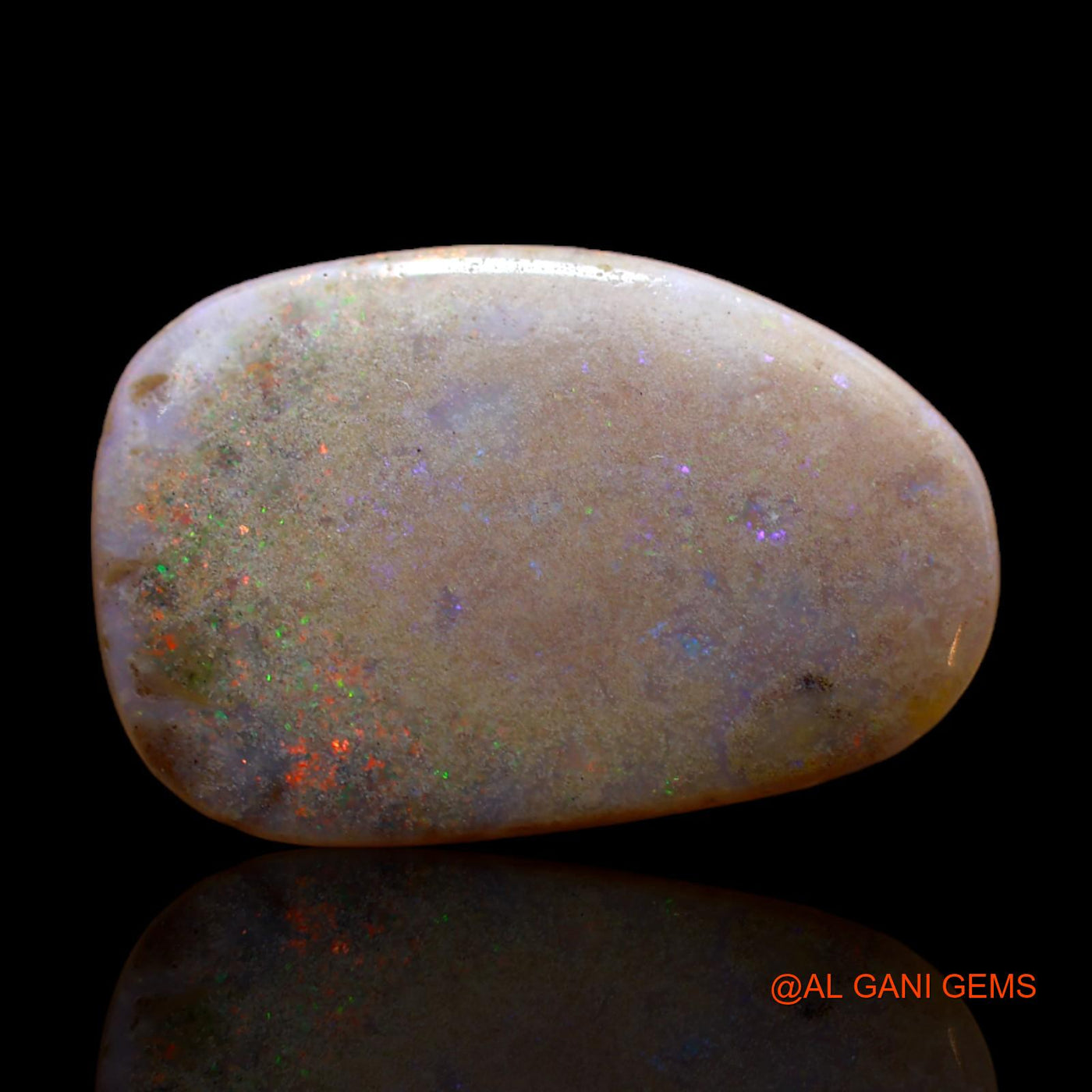 10.00 Cts Natural Australian Fire Opal Fancy Cabochon Loose Gemstone For Jewelry 22x15x4 mm AB-227