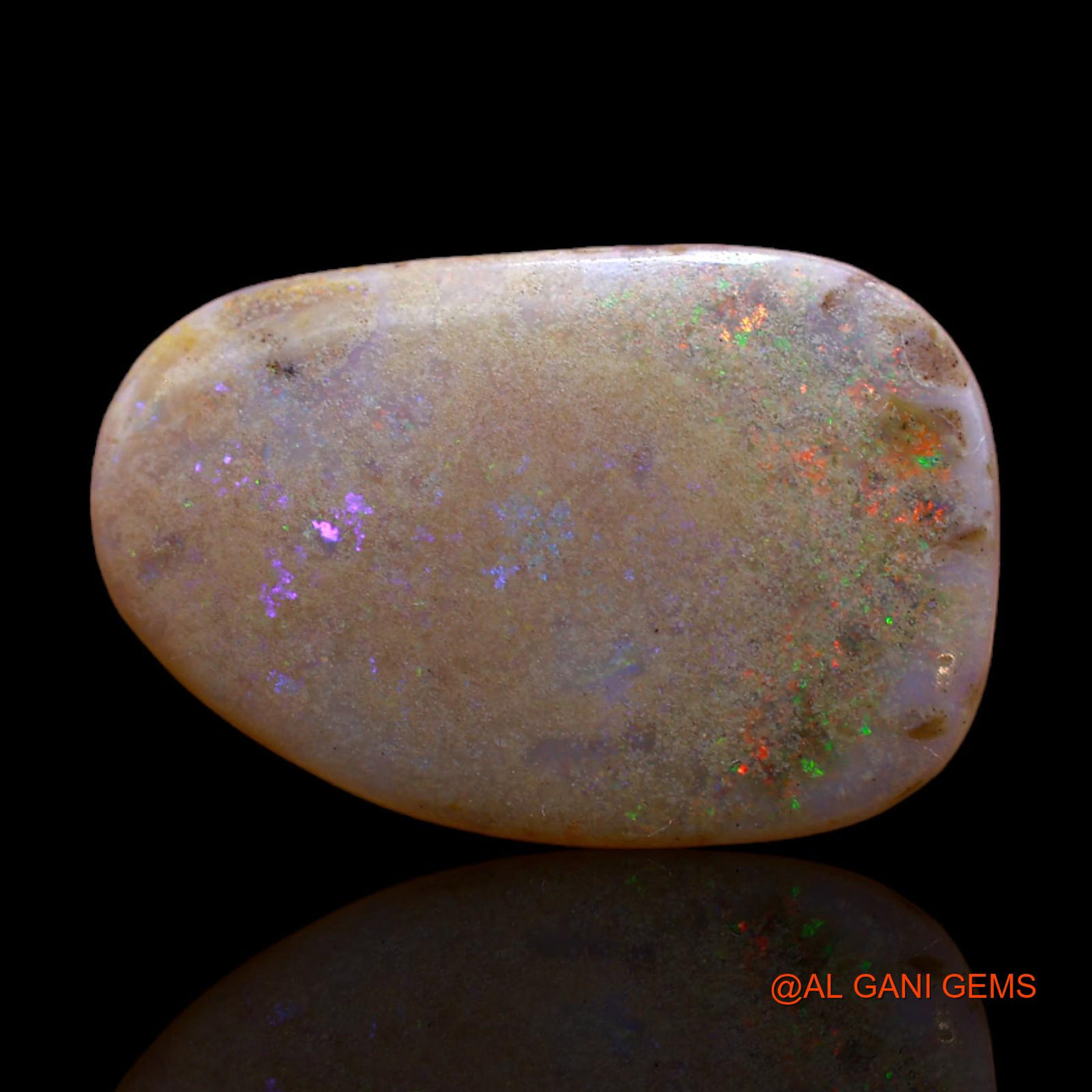 10.00 Cts Natural Australian Fire Opal Fancy Cabochon Loose Gemstone For Jewelry 22x15x4 mm AB-227