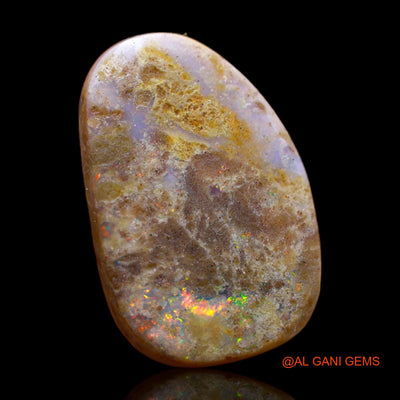 10.00 Cts Natural Australian Fire Opal Fancy Cabochon Loose Gemstone For Jewelry 22x15x4 mm AB-227
