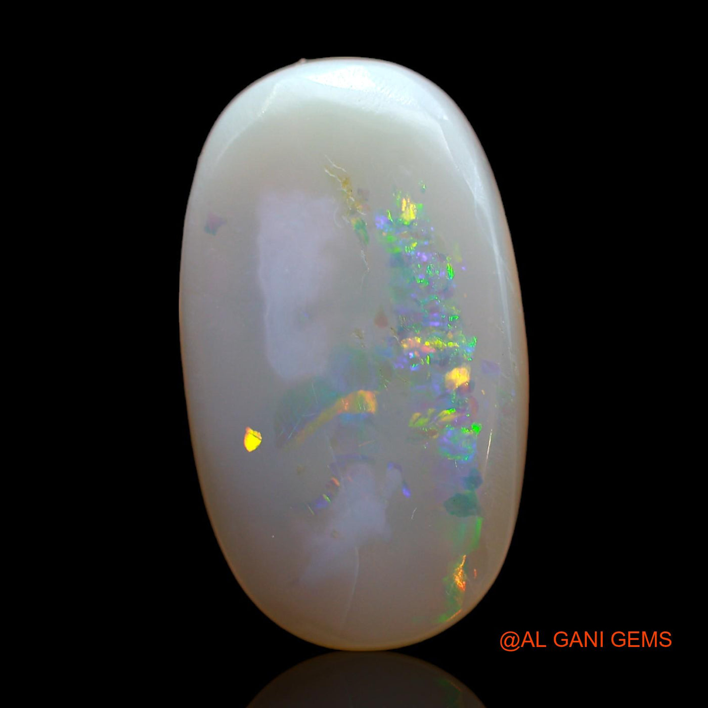13.00 Cts Natural Australian Fire Opal Loose Gemstone Oval Cabochon 22x13x6 mm AB-228
