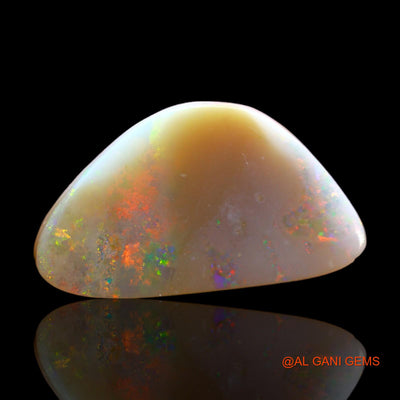 Natural Untreated Fire Opal Loose Gemstone Fancy Cabochon From Australia 10.00 Cts 23x13x4 mm AB-229