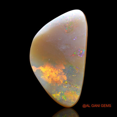 Natural Untreated Fire Opal Loose Gemstone Fancy Cabochon From Australia 10.00 Cts 23x13x4 mm AB-229