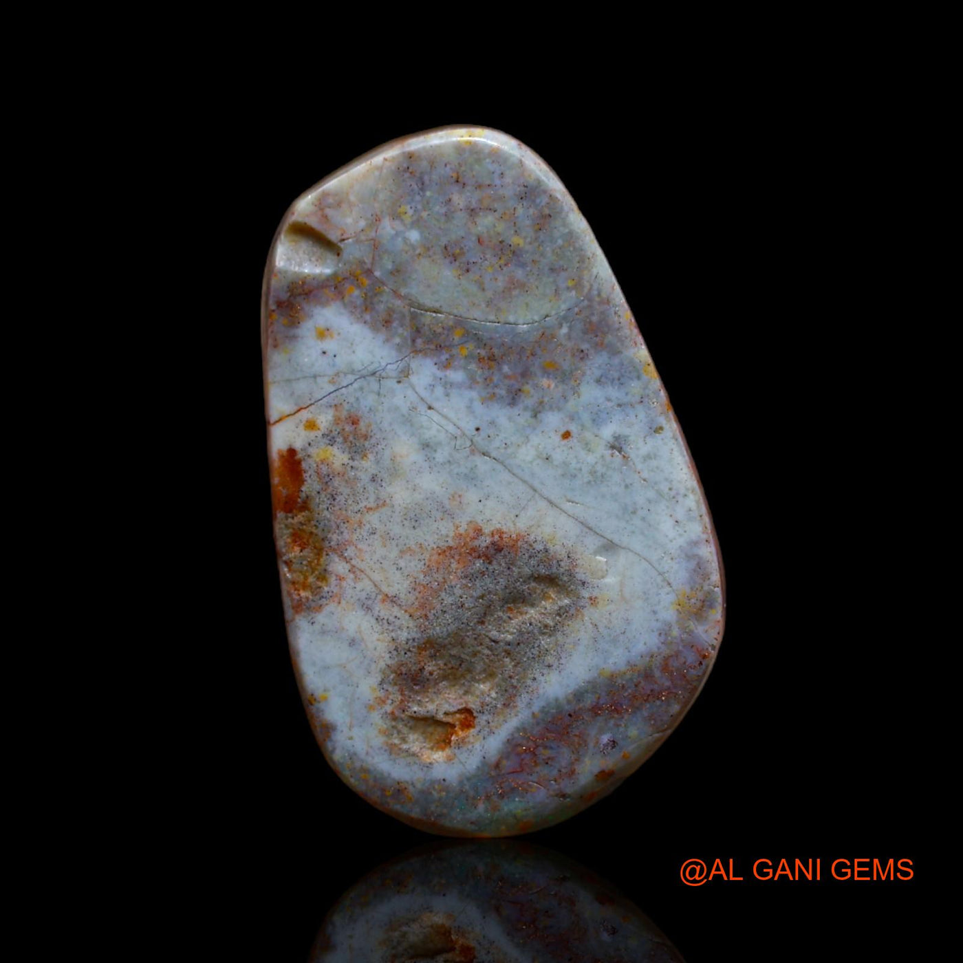 9.00 Cts Natural Australian Fire Opal Loose Gemstone Fancy Cabochon 22x14x4 mm AB-22