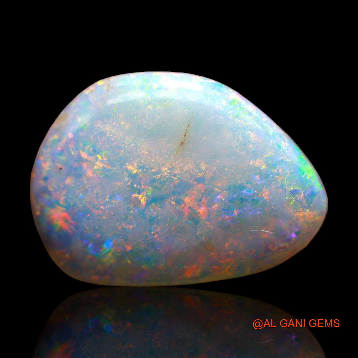 15.70 Cts Natural Australian Fire Opal Loose Gemstone Fancy Cabochon 22x15x6 mm AB-232