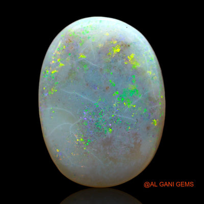 15.00 Cts Unheated Australian Fire Opal Loose Gemstone Oval Cabochon Natural 22x16x6 mm AB-234