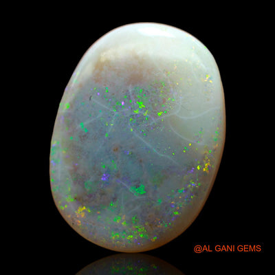 15.00 Cts Unheated Australian Fire Opal Loose Gemstone Oval Cabochon Natural 22x16x6 mm AB-234