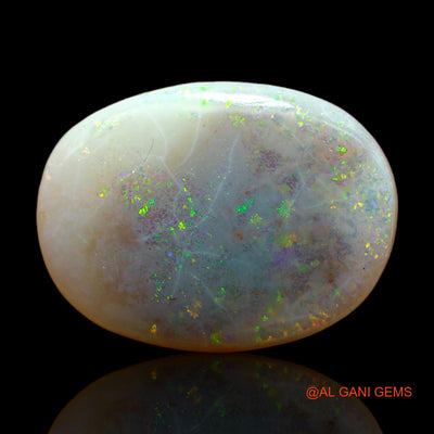 15.00 Cts Unheated Australian Fire Opal Loose Gemstone Oval Cabochon Natural 22x16x6 mm AB-234