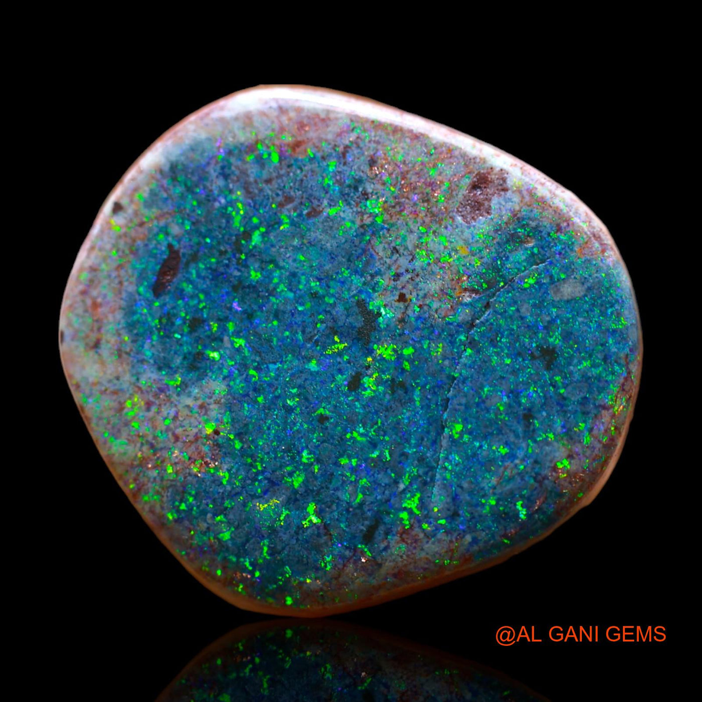 22.50 Cts Natural Australian Fire Opal Loose Gemstone Fancy Cabochon 20x19x8 mm AB-235