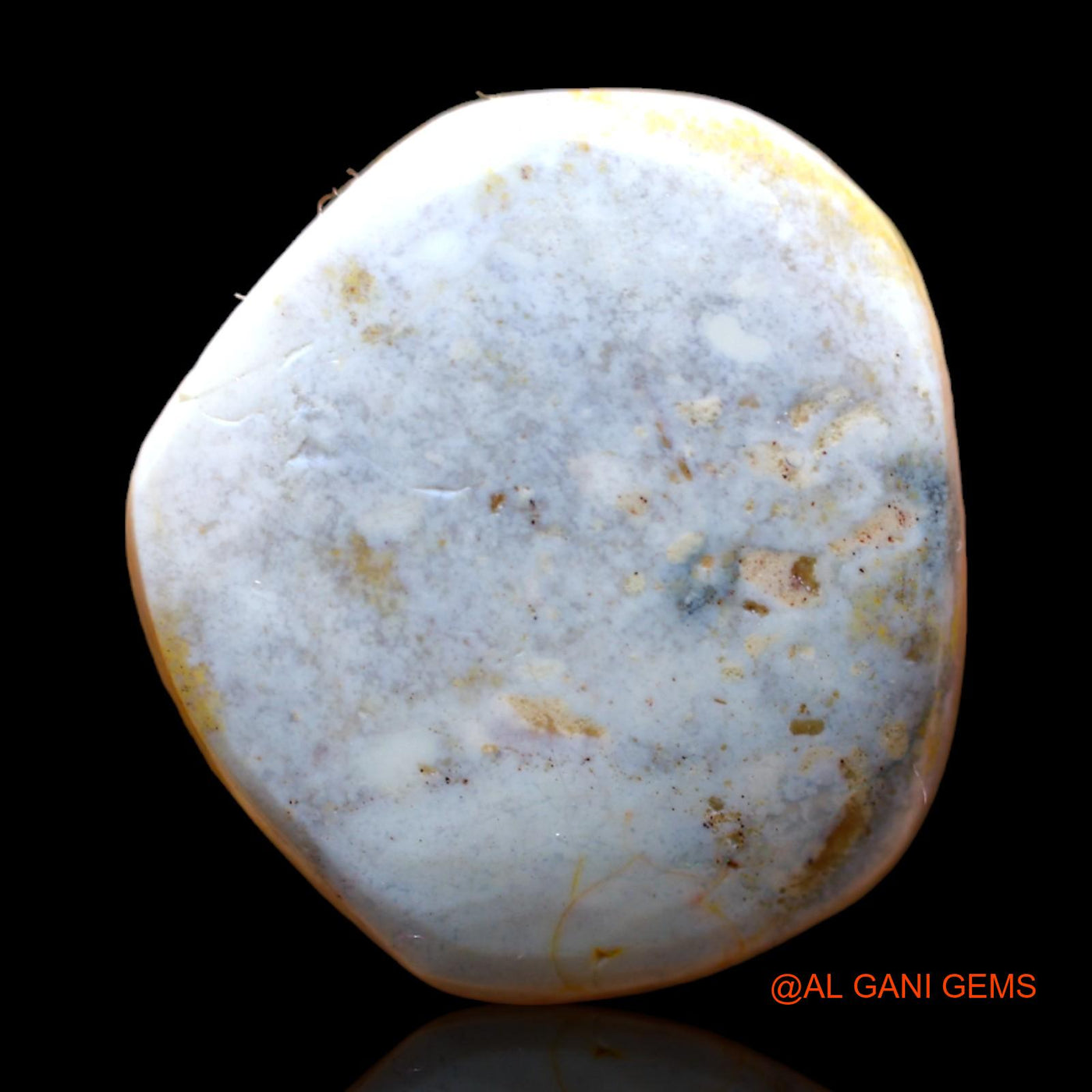 22.50 Cts Natural Australian Fire Opal Loose Gemstone Fancy Cabochon 20x19x8 mm AB-235