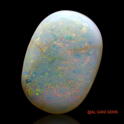 Natural Fire Opal Gemstone 14.00 Cts Loose Oval Cabochon From Australia 22x15x6 mm AB-237