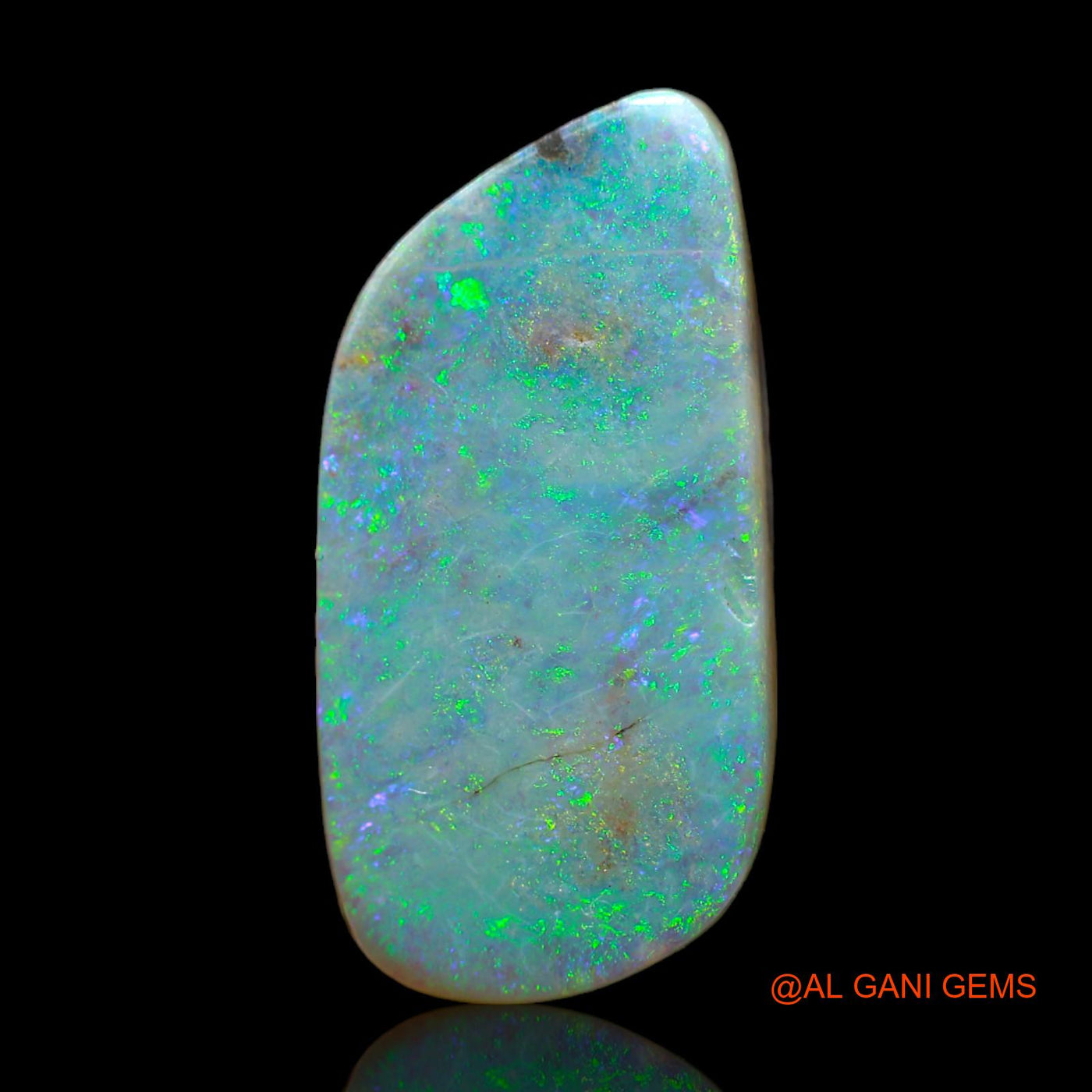 9.70 Cts Natural Australian Fire Opal Fancy Cabochon Loose Gemstone For Jewelry 24x12x4 mm AB-238